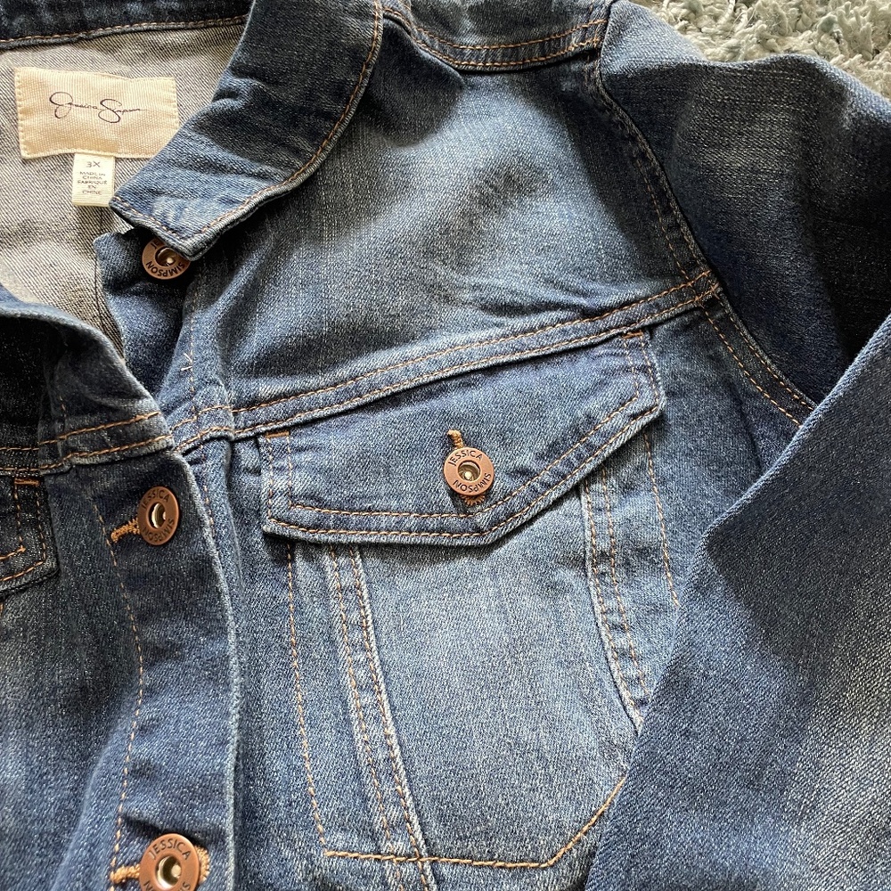 Jessica Simpson denim Jean jacket 3X NWT